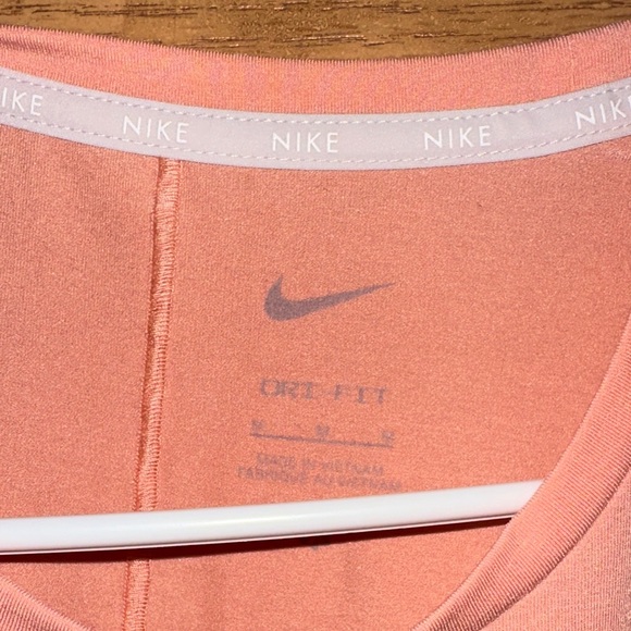 Nike Women's Coral-Peach Athletic Tank Top - Picture 3 of 3